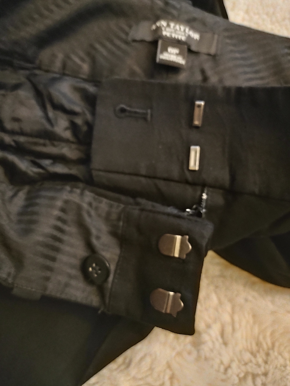 Ann Taylor Black Wide-Leg Dress Pants - Picture 5 of 10